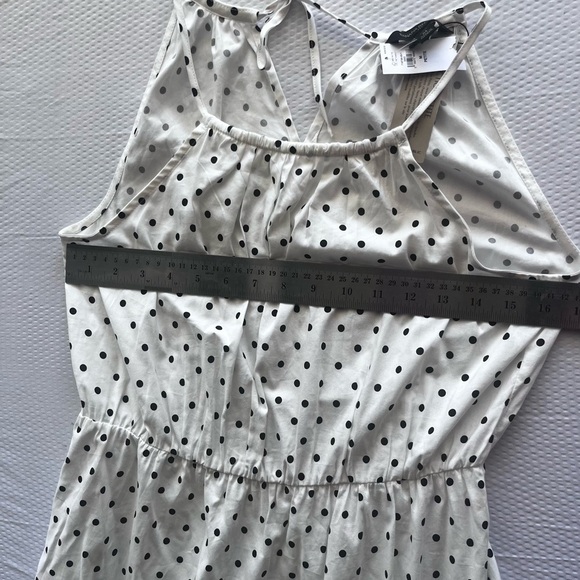 Banana Republic White and Black Polka Dot Midi Dress - Picture 4 of 8